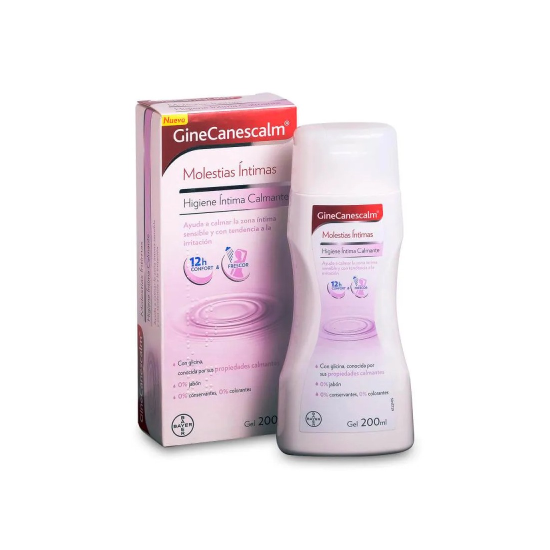 GineCanescalm Gel higiene intima 200 ml contenido