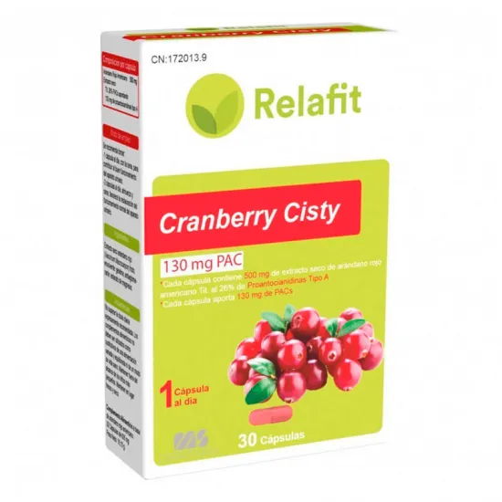 Relafit Cranberry Cisty 30 Capsulas