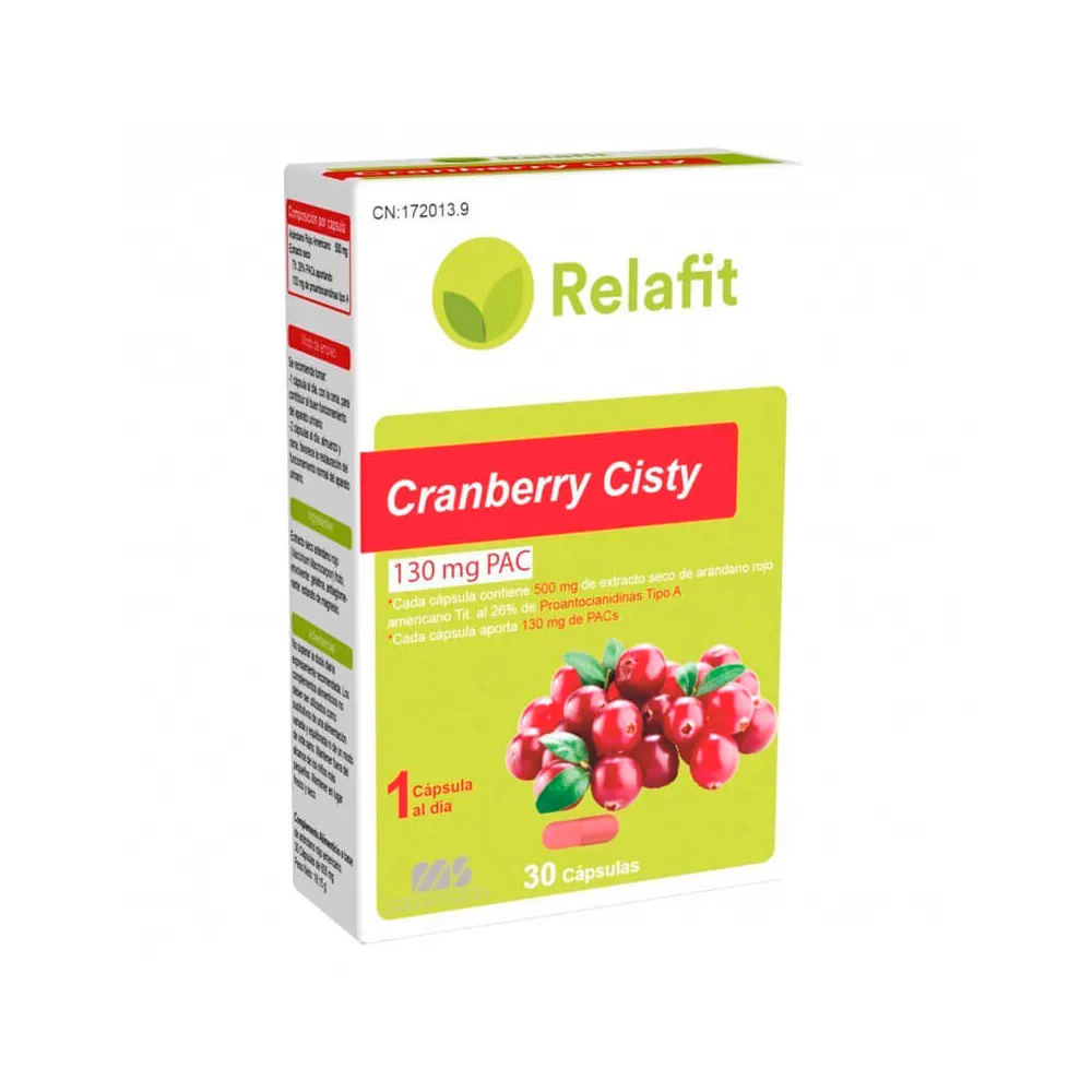 Relafit Cranberry Cisty 30 Capsulas