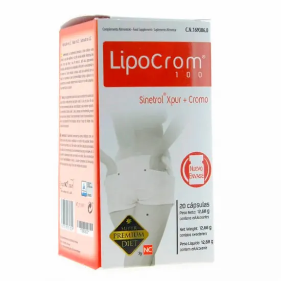 Lipocrom 100 20 Capsulas envase