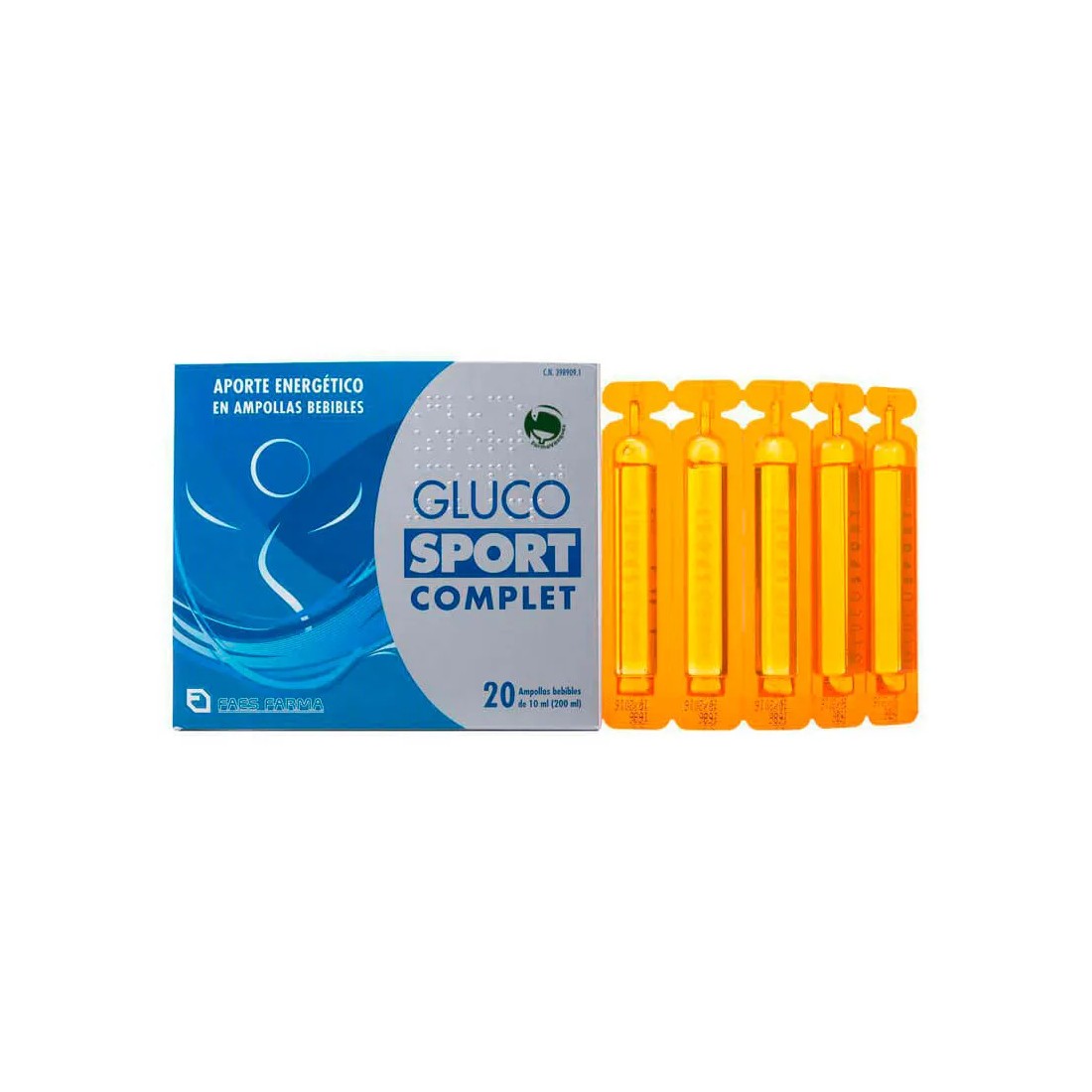 Gluco Sport 20 Ampollas contenido