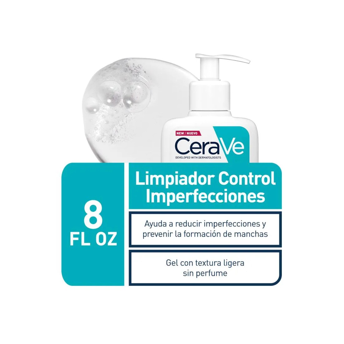 Cerave Limpiador Control Imperfecciones 236 ml beneficios