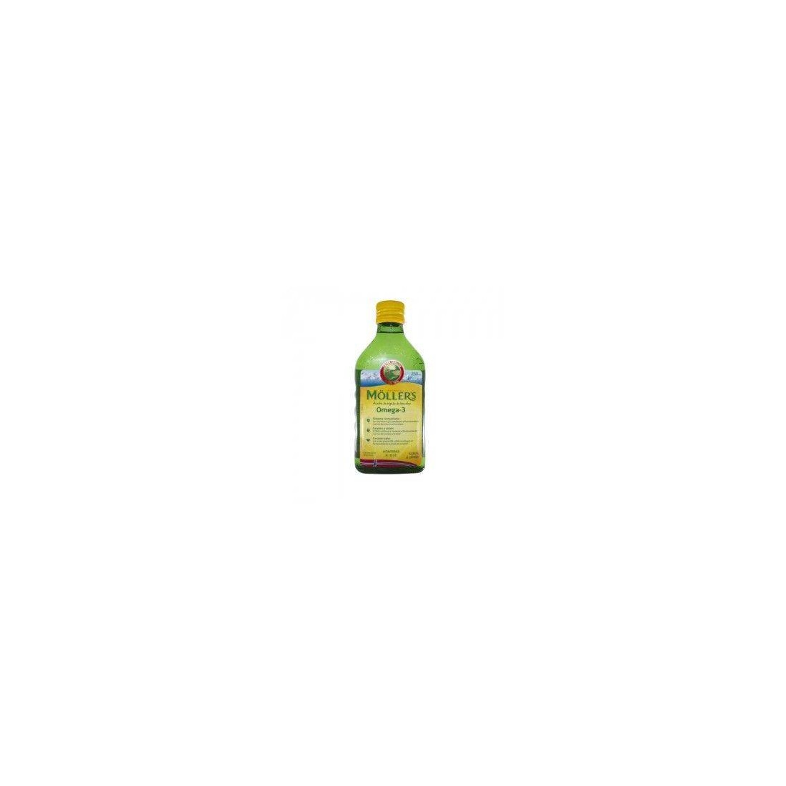 Compra Möller's Aceite De Higado De Bacalao Omega-3 Con Sabor A Limon 250 Ml al mejor precio | Más Parafarmacia