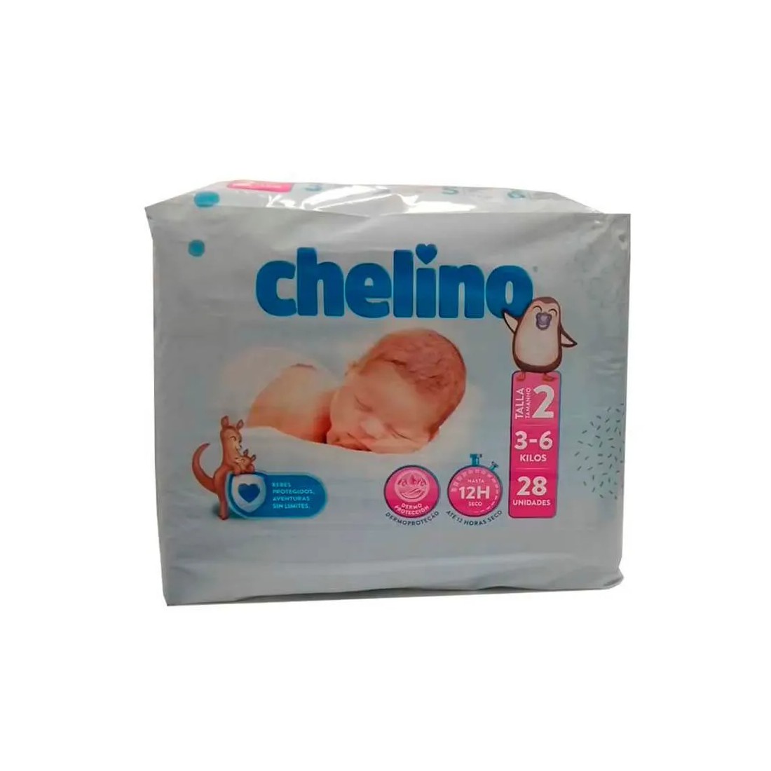 Chelino Pañal Recién Nacido Talla 2 3-6 Kilos 28 Unidades
