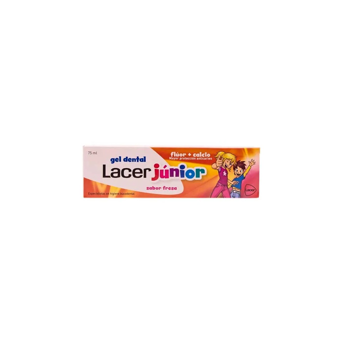 Lacer Junior Gel Dental Pasta Fresa 75 Ml envase