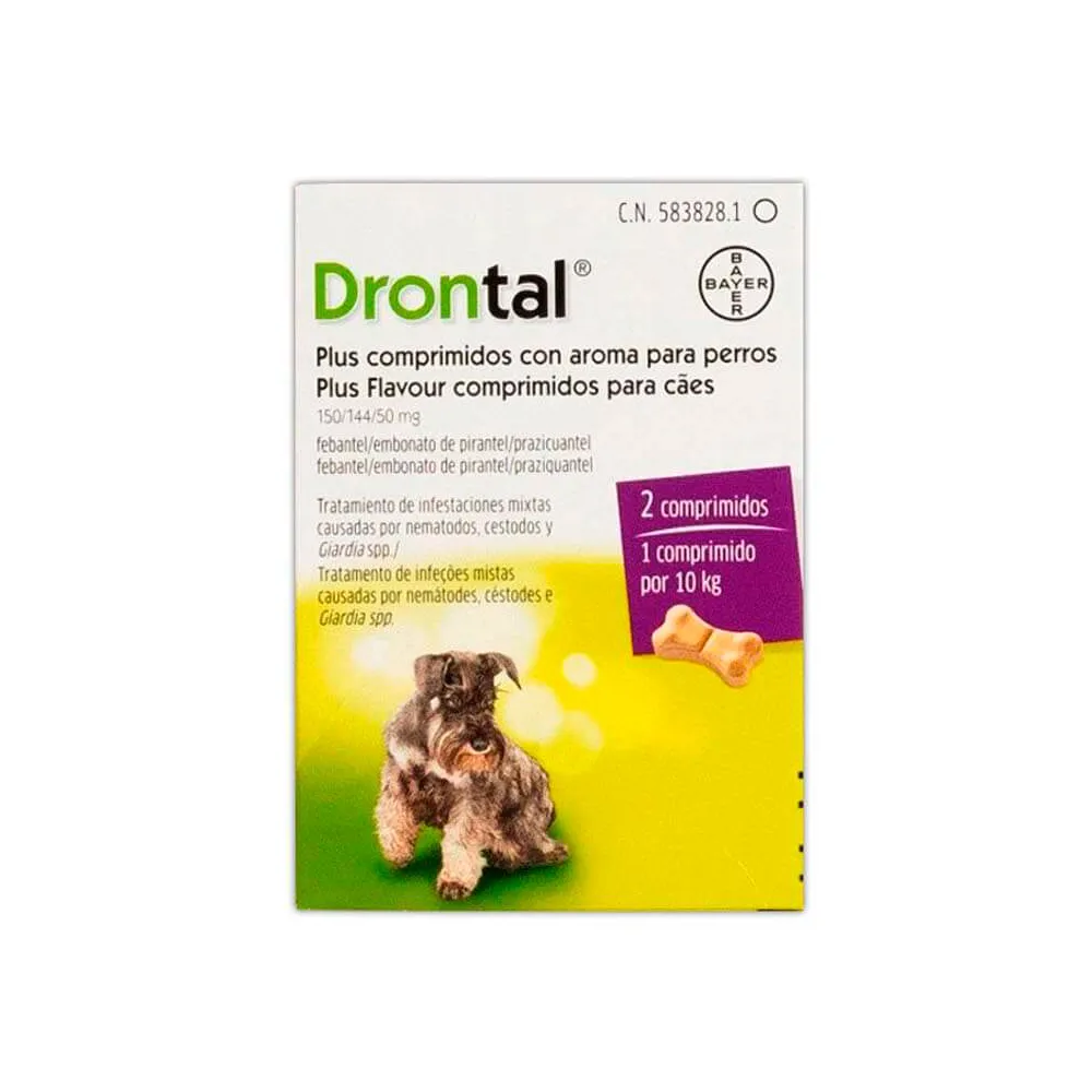 Drontal Plus Aroma Perro 2 Comprimidos