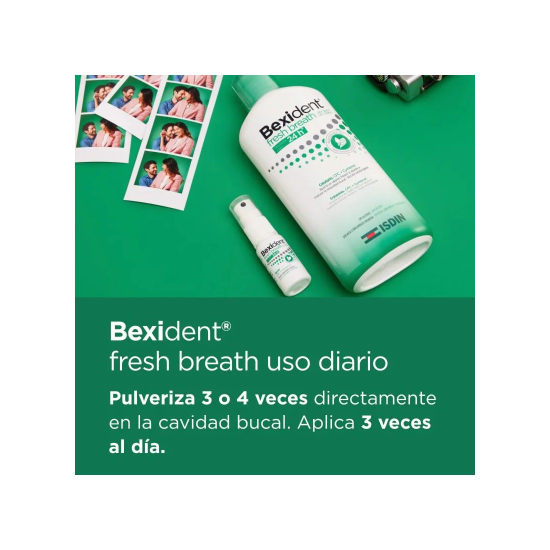 ISDIN Bexident Fresh Breath Spray 15 Ml modo de uso