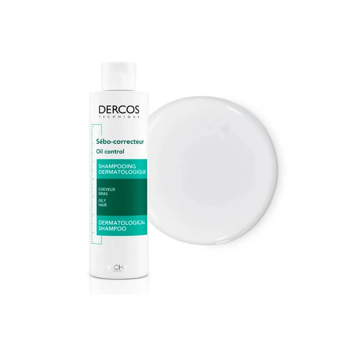Vichy Dercos Champú Purificante Sebo Control 200Ml textura