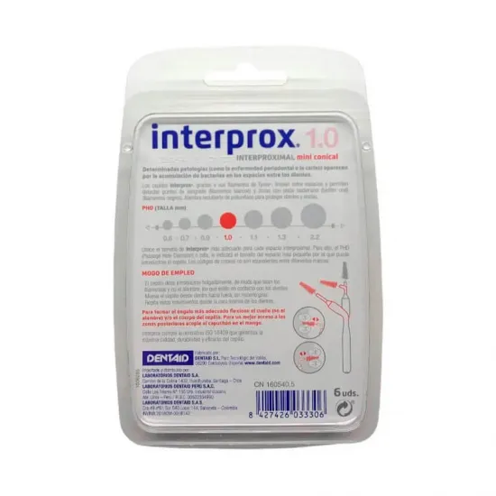 Cepillo Interprox 4G Miniconical Blister 6 unds indicaciones