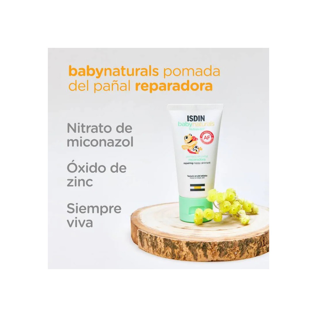 Imagen Babynaturals pomada reparadora componentes