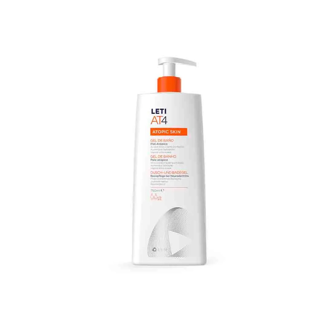 Leti AT4 Gel de Baño Dermograso 750 ml
