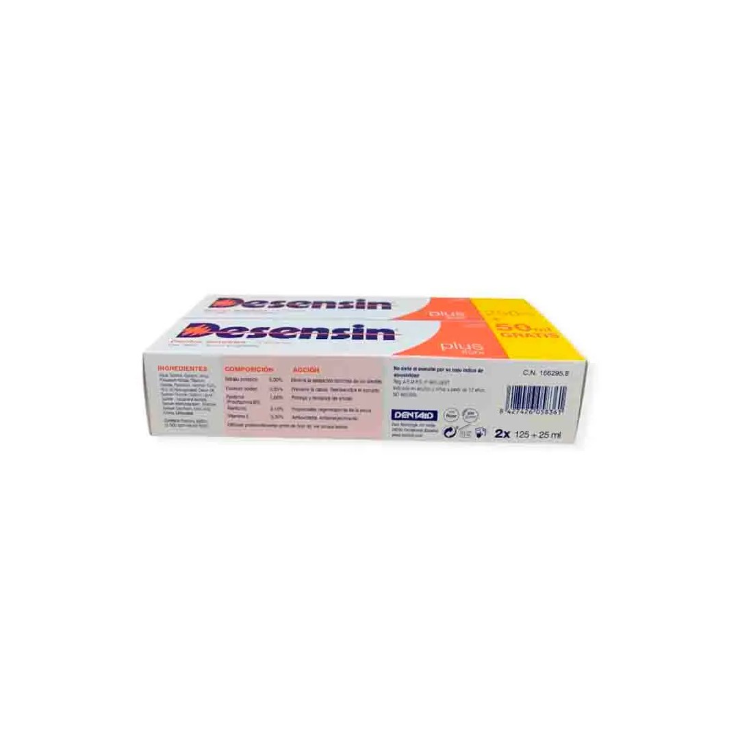 Duplo Desensin Plus Pasta 2x250ml detalles