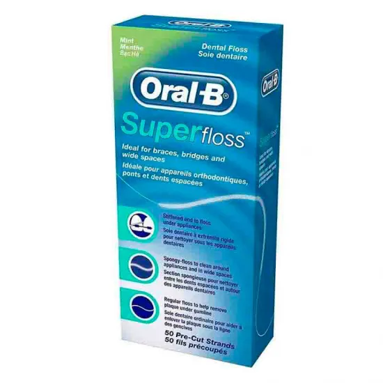 Oral-B Super Floss Seda Dental 50 Uds