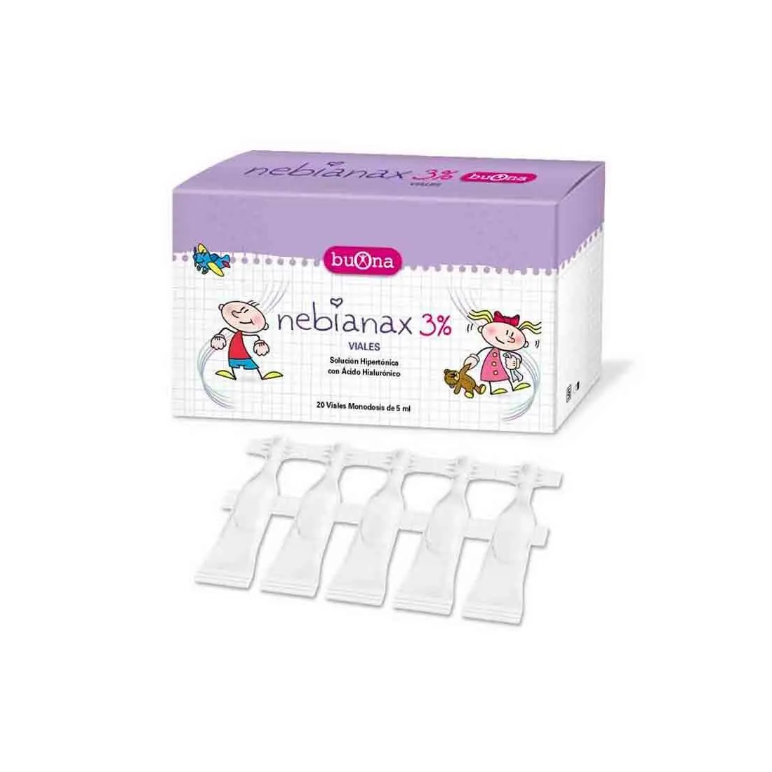 Nebianax Limpieza Nasal 3% 20 Viales 5 ml