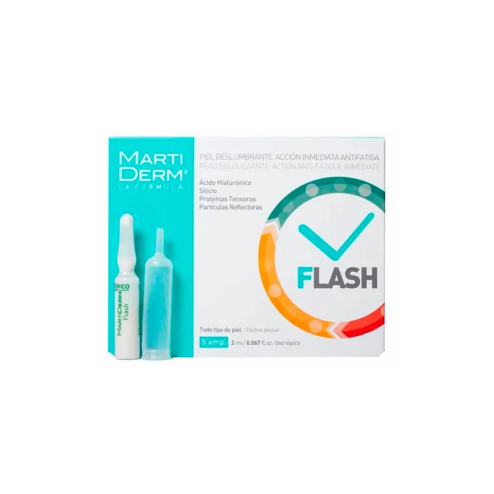 Martiderm Flash 5 Ampollas contenido