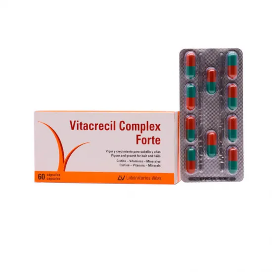 Vitacrecil Complex Forte 60 Capsulas contenido