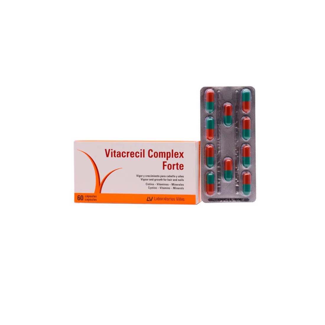 Vitacrecil Complex Forte 60 Capsulas contenido