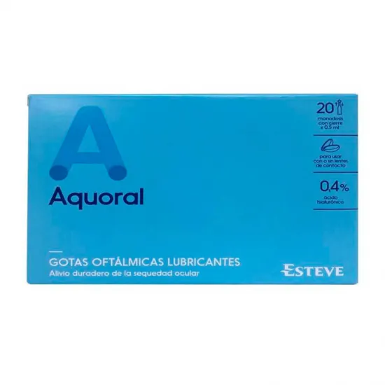 Aquoral Gotas Oftalmologicas 0.5 ml 20 Monodosis