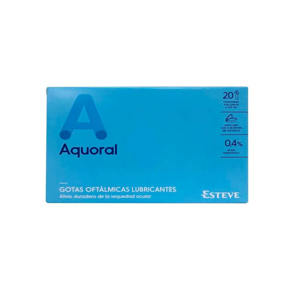 Aquoral Gotas Oftalmologicas 0.5 ml 20 Monodosis
