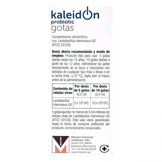 Kaleidon Probiotic Gotas 5 ml indicaciones