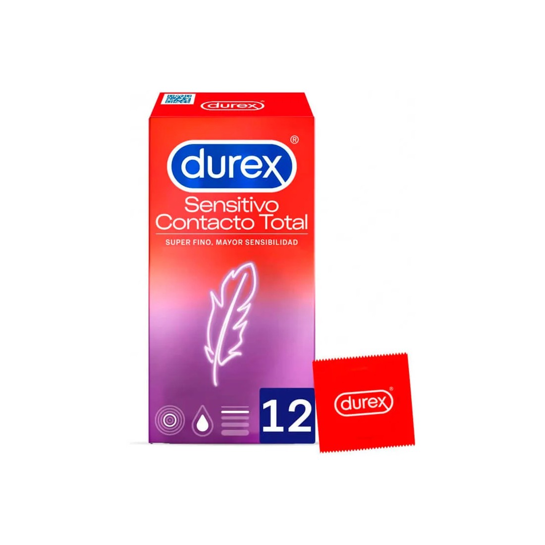 Durex Preservativos Sensitivo Contacto Total 12 uds