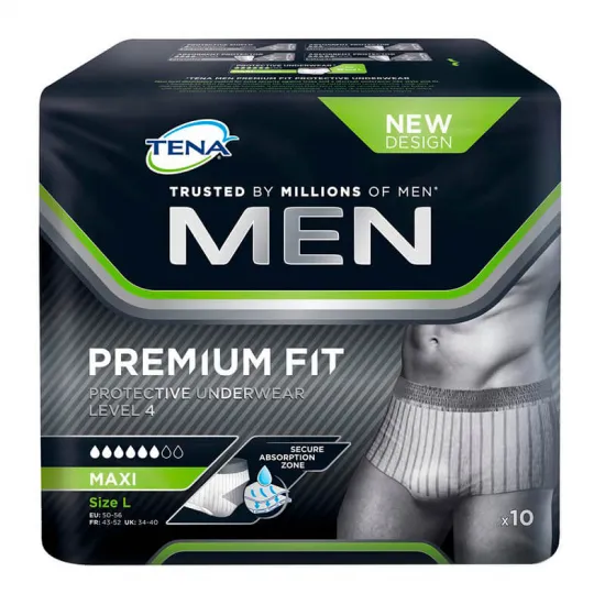 Tena Men Premium Underwear Maxi Talla L 10 uds