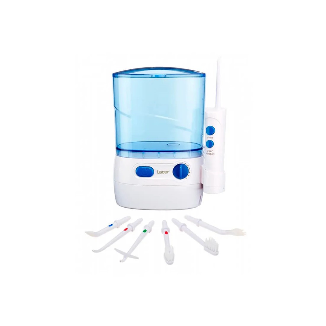 Lacer Hidro Irrigador Bucal Eléctrico 6 Cabezales