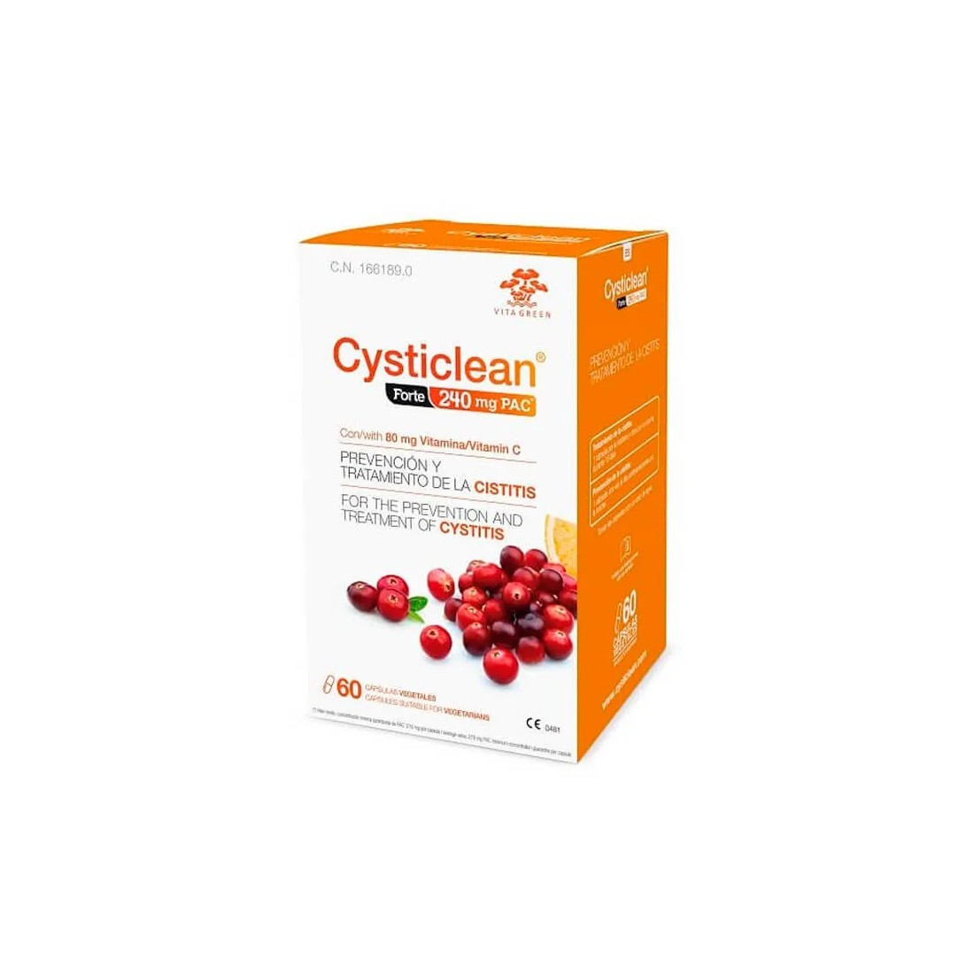 Cysticlean Forte 240 Mg 60 Capsulas