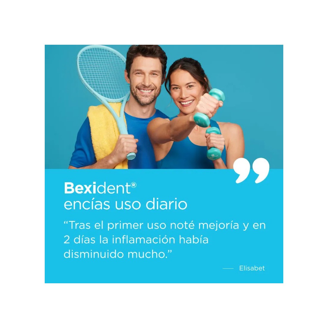 ISDIN Bexident Encias Uso Diario Colutorio Duplo 2x500Ml testimonio