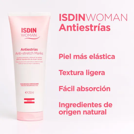 ISDIN Woman Crema Antiestrías 250 ml beneficios