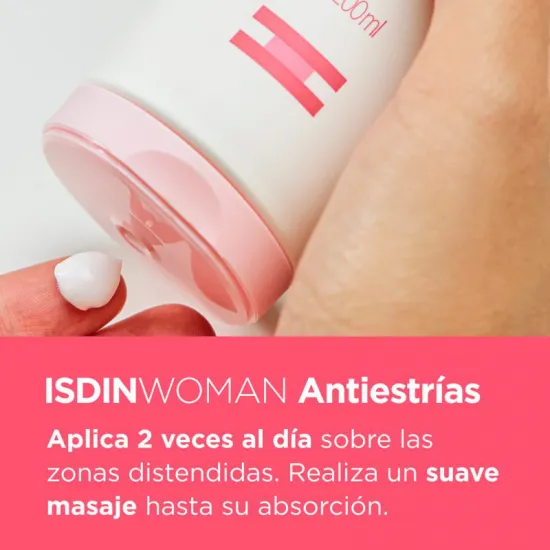 ISDIN Woman Crema Antiestrías 250 ml indicaciones