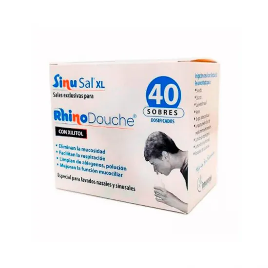 Sinusal Xl Sales Rhinodouche Sal Limpieza Nasal 40 Sobres