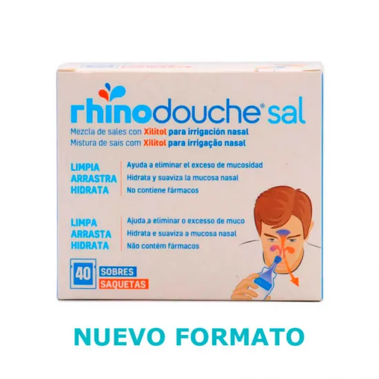 Sinusal Xl Sales Rhinodouche Sal Limpieza Nasal 40 Sobres nuevo formato