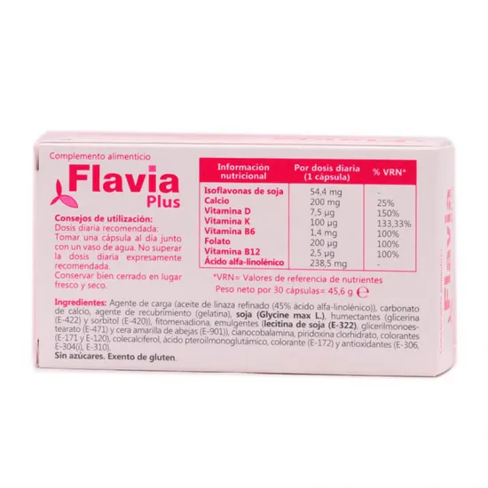 Flavia Plus 30 Capsulas indicaciones
