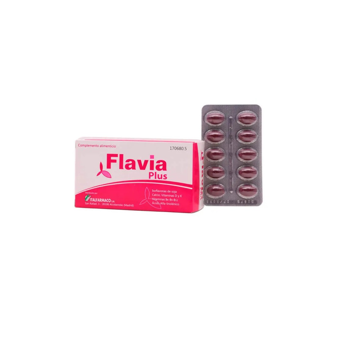 Flavia Plus 30 Capsulas contenido