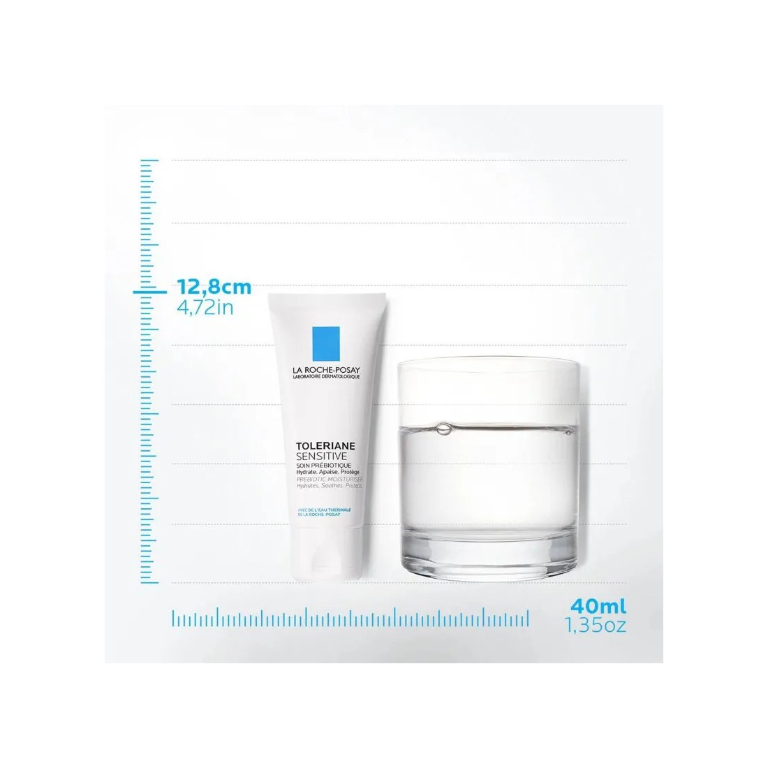 La Roche Posay Toleriane Sensitive Crema 40 ml tamaño