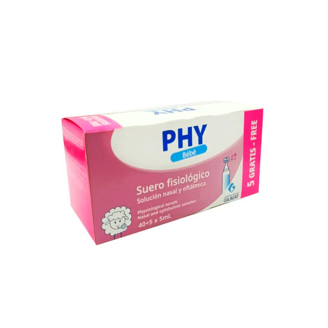 PHY Bebe Suero Fisiológico 40 + 5 Viales