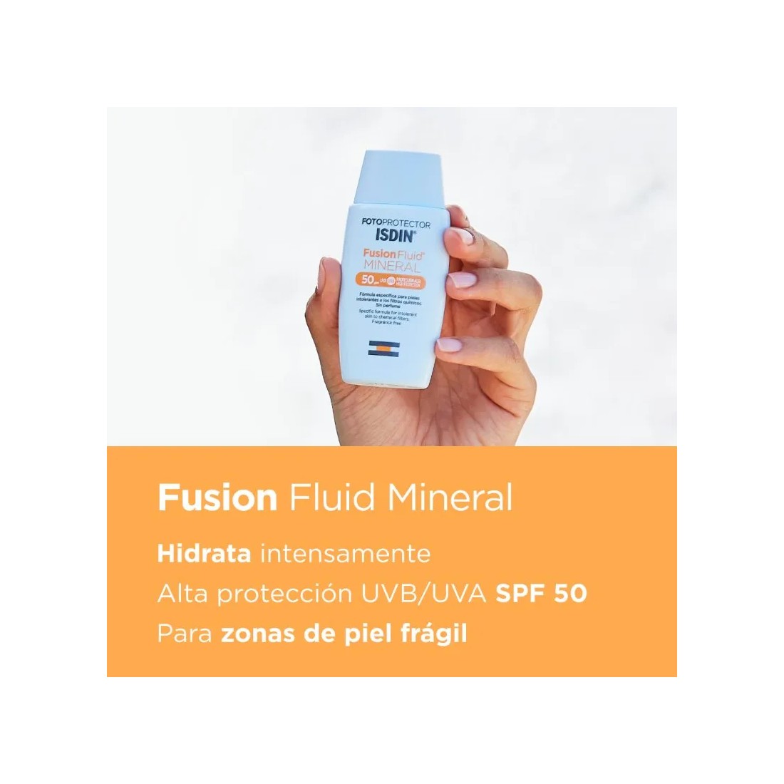 Isdin Fusion Fluid Mineral SPF50 50 ml ventajas
