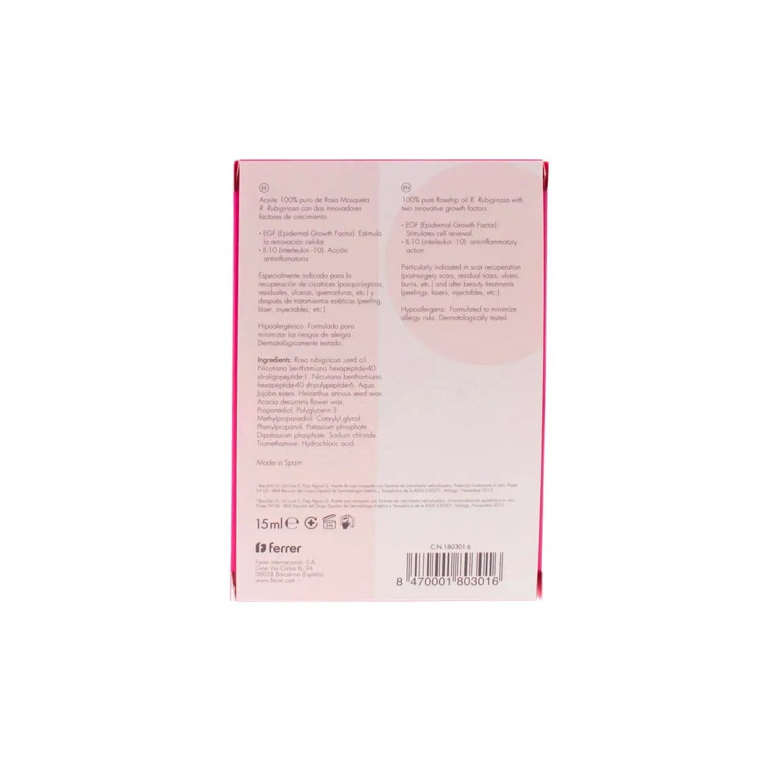 Repavar Regeneradora Aceite Puro Rosa Mosqueta Advance 15 ml indicaciones
