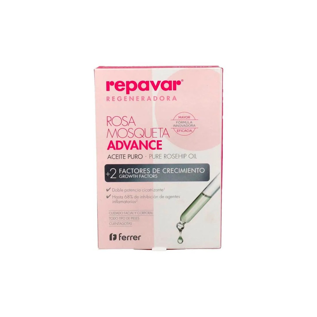 Repavar Regeneradora Aceite Puro Rosa Mosqueta Advance 15 ml