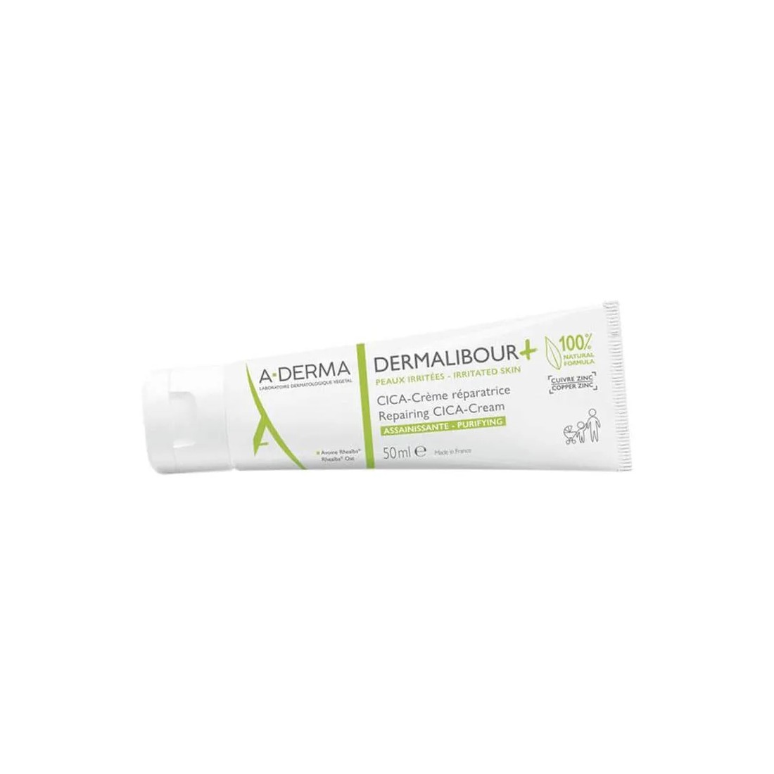 Aderma Dermalibour Cica-Crema Reparadora Purificante 50 ml envase