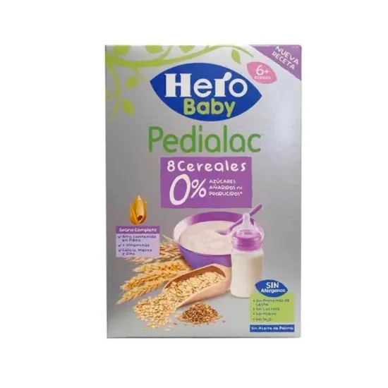 Hero Baby Pedialac Cereales Sin Gluten 0% Azucares 340Gr