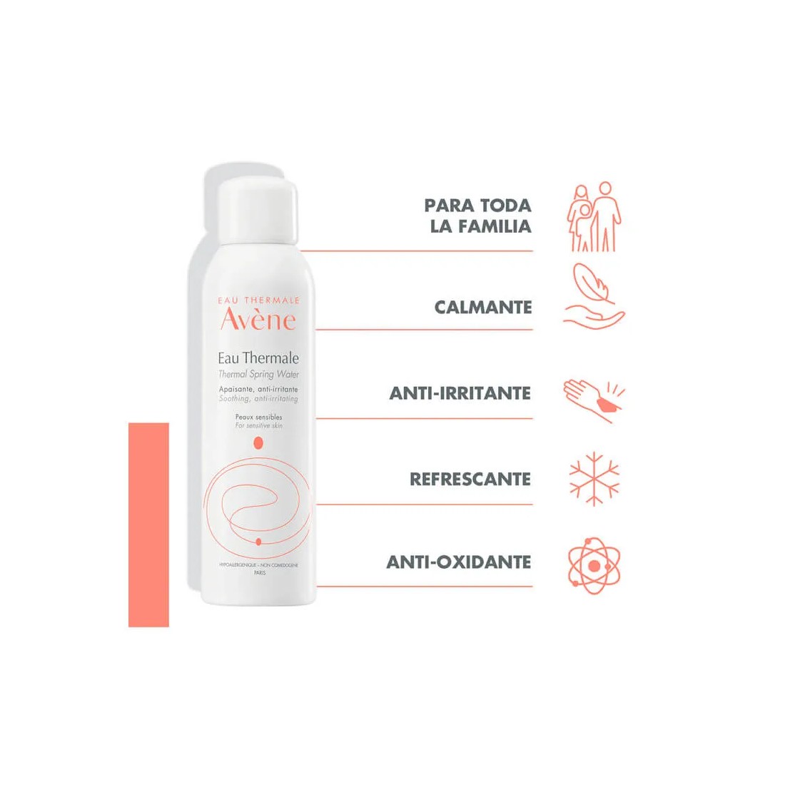 Avene Agua Termal 300 ml ventajas