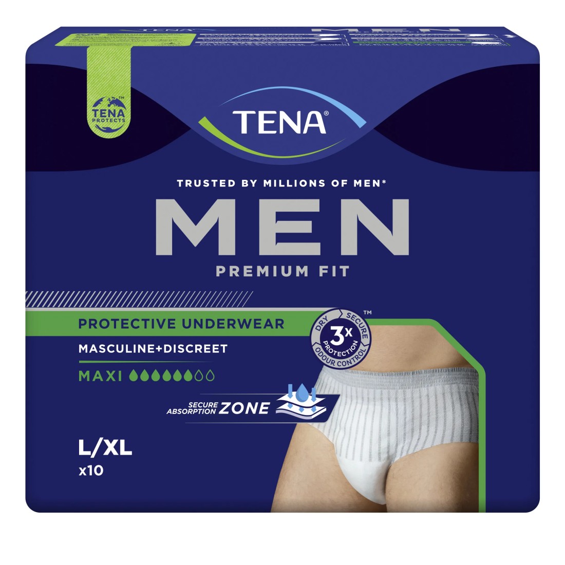 MasParafarmacia: Tena Men Premium Underwear Maxi Talla L 10 uds