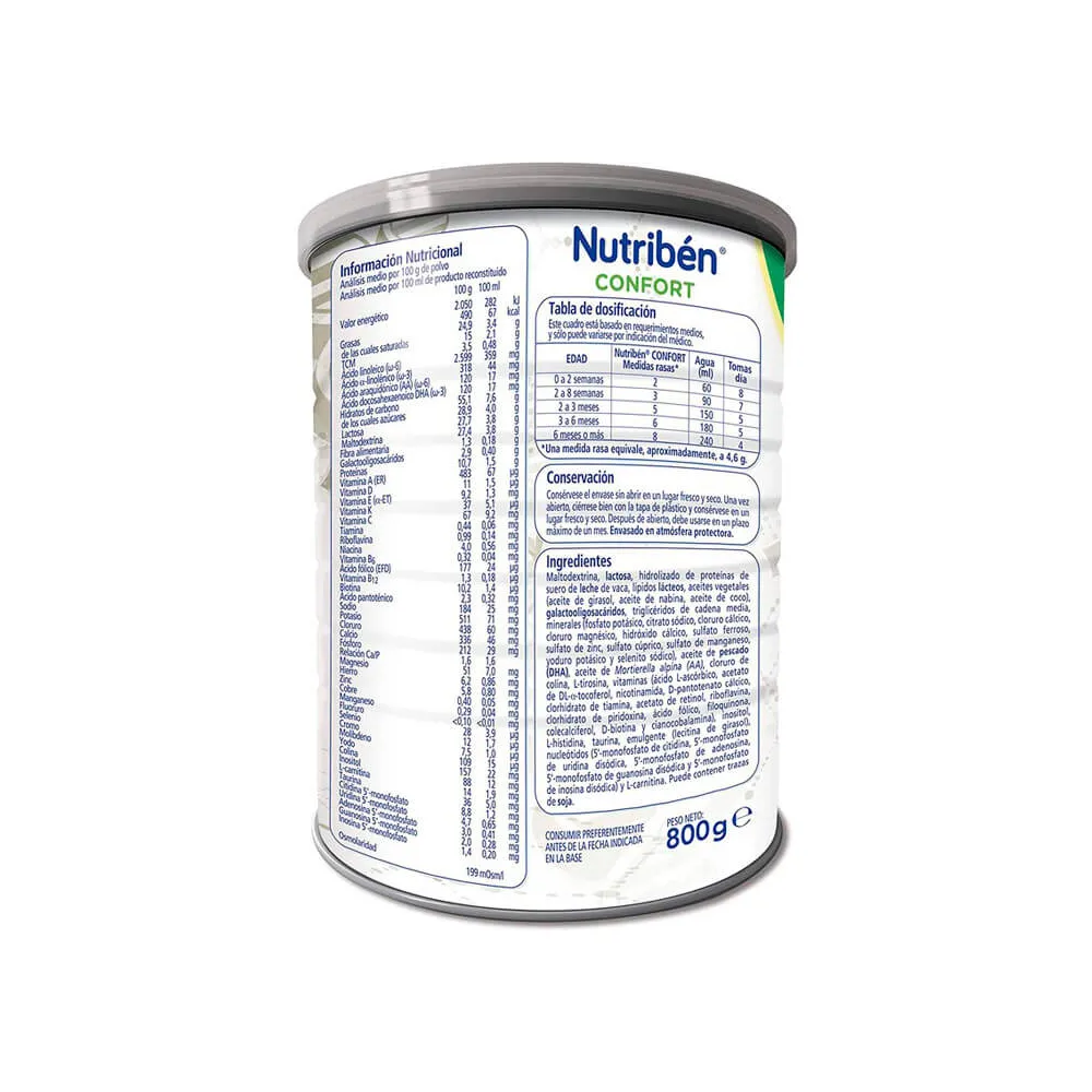 MasParafarmacia: Comprar Nutriben Confort 800 gr