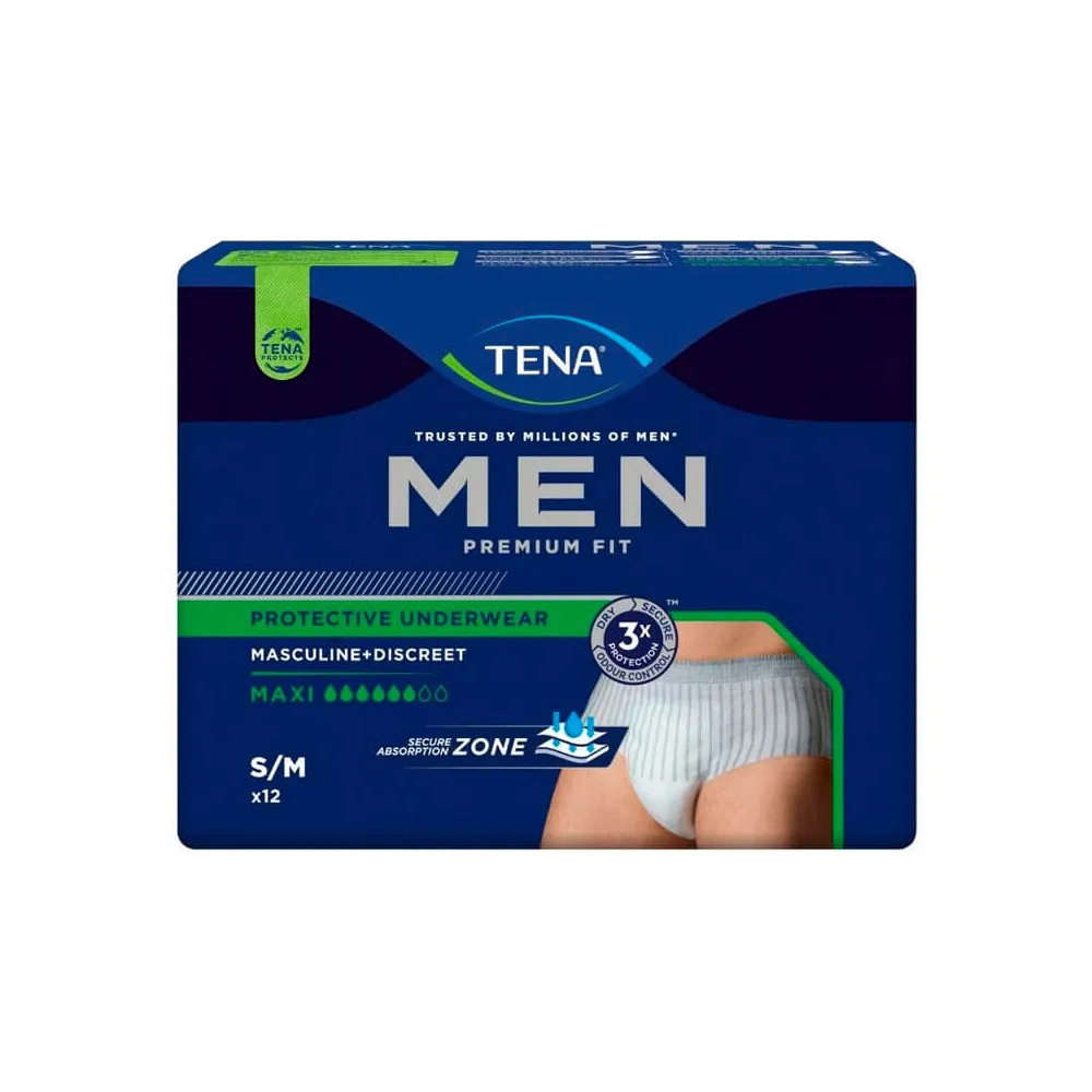 Tena Men Premium Underwear Maxi Talla S/M 12 uds