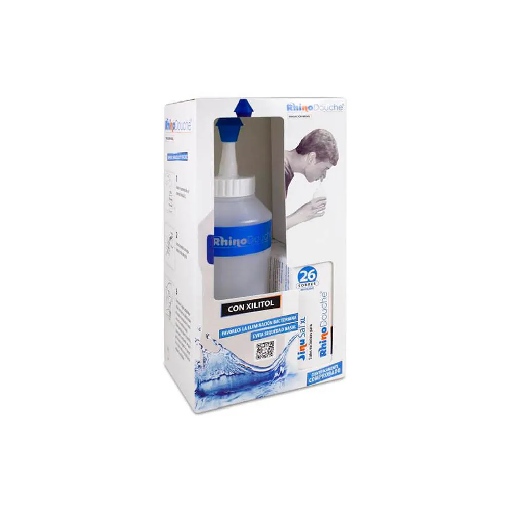 Sinusal Xl Sales Rhinodouche Pack irrigador nasal 26 Sobres + Botella