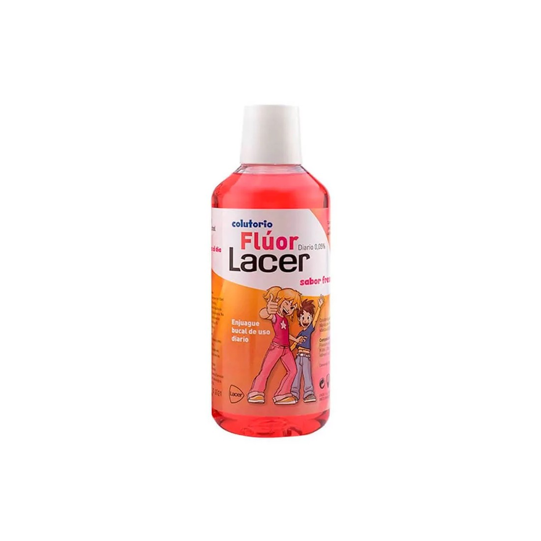 MasParafarmacia: Comprar Lacer Flúor colutorio infantil fresa 500 ml
