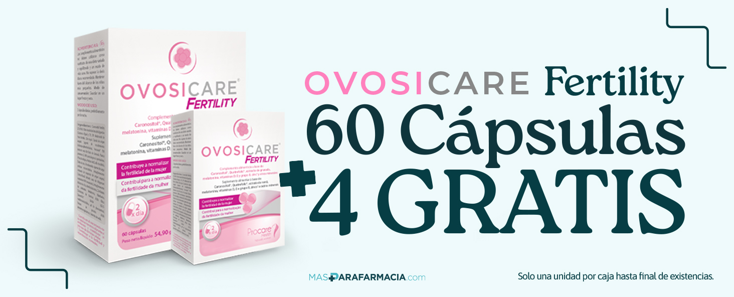 4 cápsulas gratis por la compra de Ovosicare Fertility